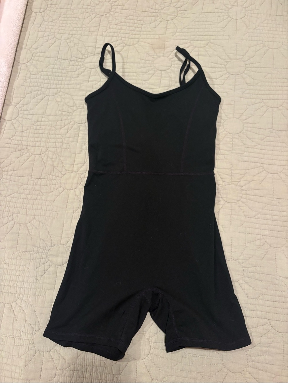Black Women's Stretch Romper Bodysuit - Size Medium